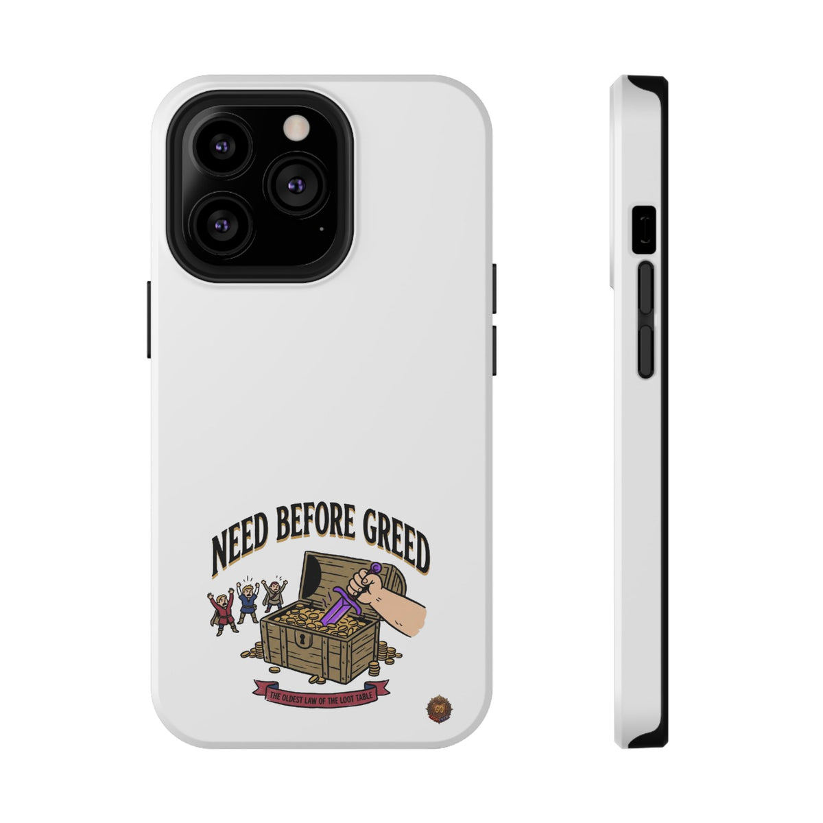 Phone Case — 'Need Before Greed' Heavy-Duty Impact-Resistant Phone Case