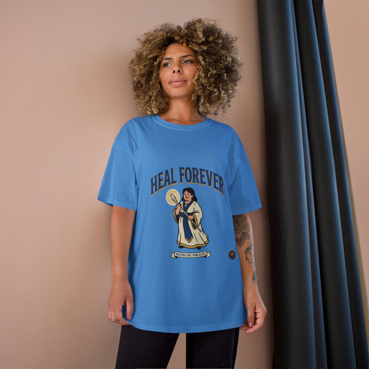 Heal Forever T-Shirt — Retro Saint Healing Graphic Tee