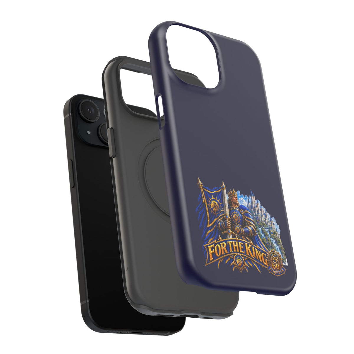Phone Case — 'For The King' Banner Heavy-Duty Impact-Resistant Phone Case