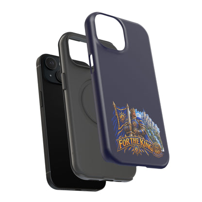 Phone Case — 'For The King' Banner Heavy-Duty Impact-Resistant Phone Case