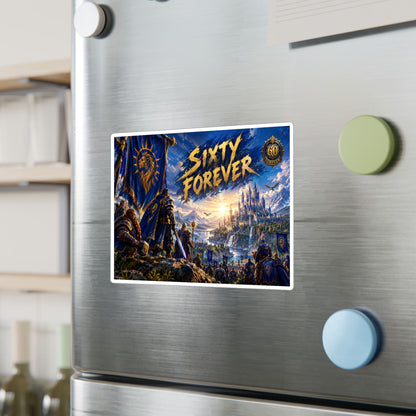Sixty Forever – Blue Banner – Poster Decal