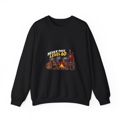 Never Pass Level 60 Crewneck Sweatshirt