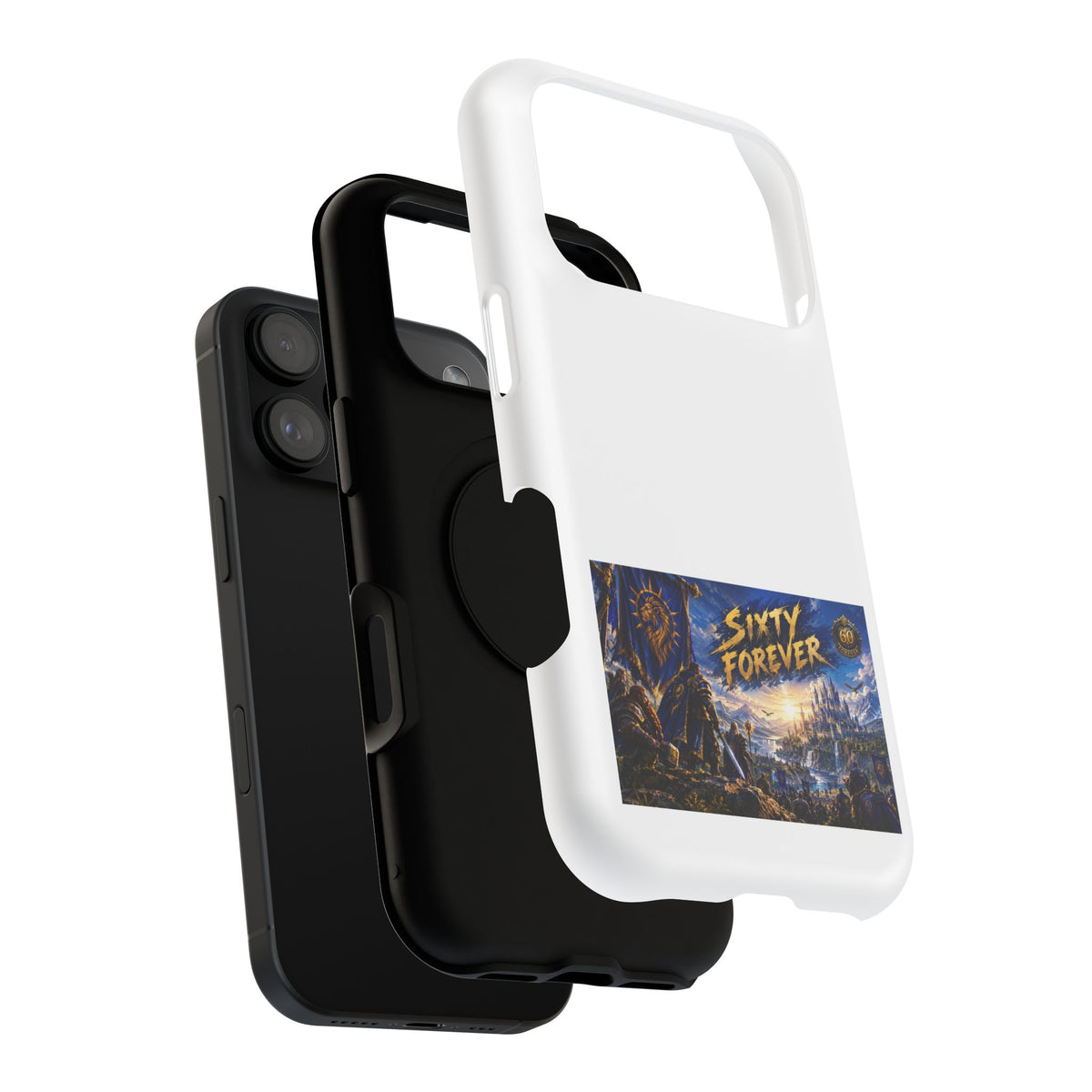 Sixty Forever – Blue Banner – Phone Case