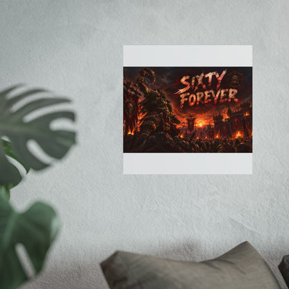 Sixty Forever War-Art Poster — Dark Fantasy Fine Art Print