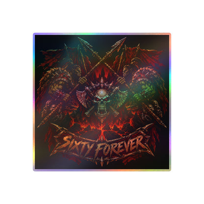 Sixty Forever – Skull & Axes – Sticker