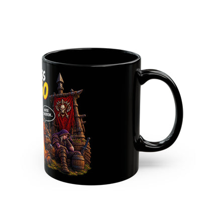 Never Pass Level 60 – Black Mug (11oz & 15oz)