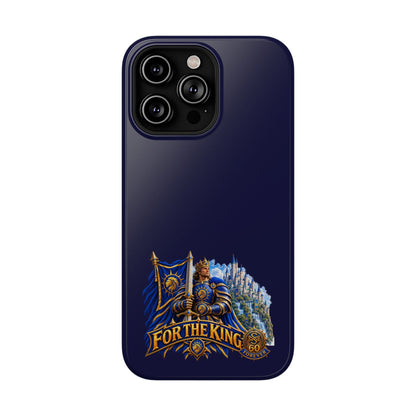 Phone Case — 'For The King' Banner Heavy-Duty Impact-Resistant Phone Case