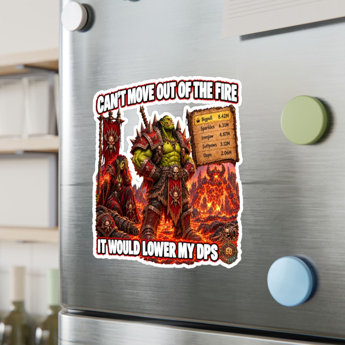 Can't Move Out of the Fire – Poster Decal