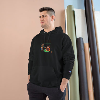 Champion Hoodie — "Stand in the Green, Babe" Golf Graphic Hoodie