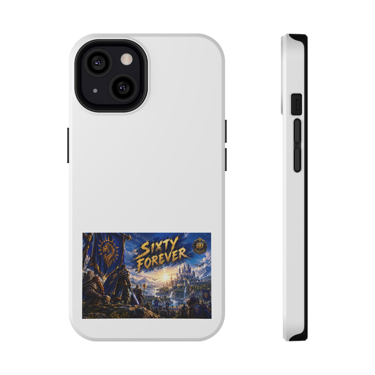 Sixty Forever – Blue Banner – Phone Case