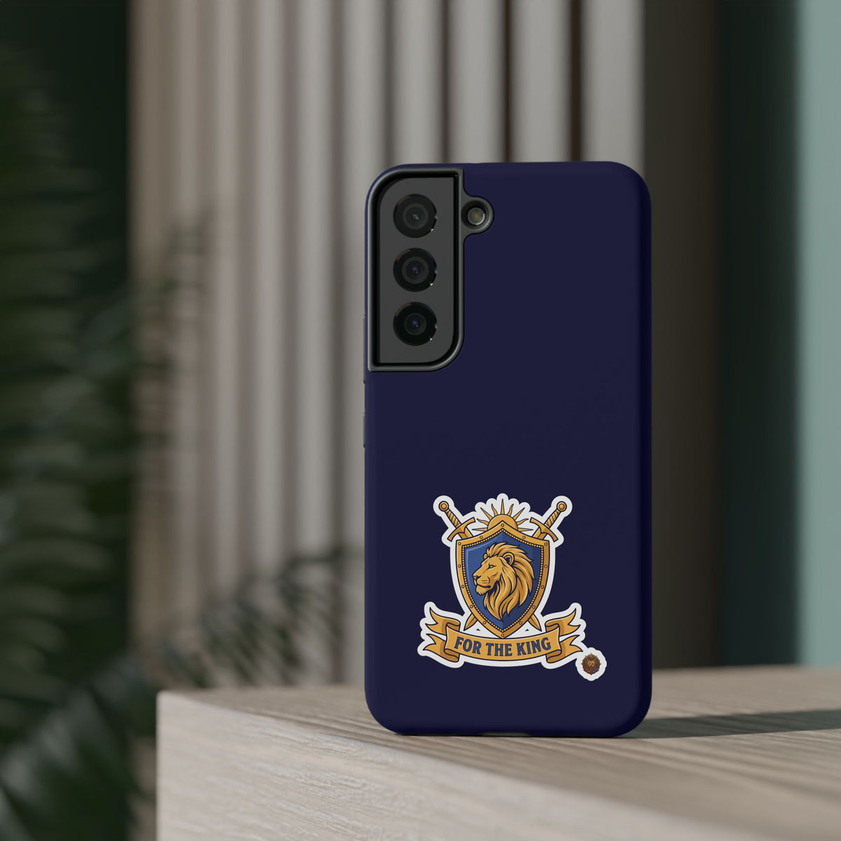 Phone Case — 'For The King Crest' Heavy-Duty Impact-Resistant Phone Case