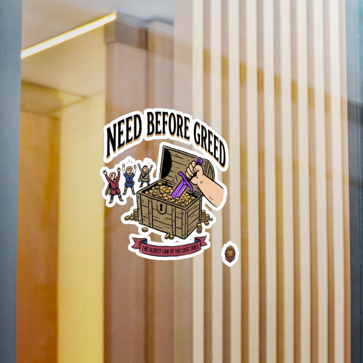 Need Before Greed – Poster Decal