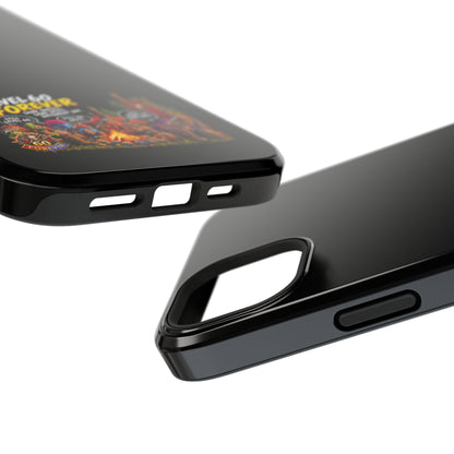 Phone Case — 'Level 60 Forever Campfire' Heavy-Duty Impact-Resistant Phone Case