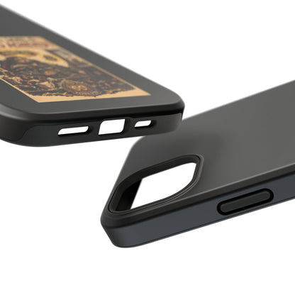 Phone Case — 'Social Life: Level 0 — Level 60 Achieved (Lion Banner)' Heavy-Duty Impact-Resistant Phone Case