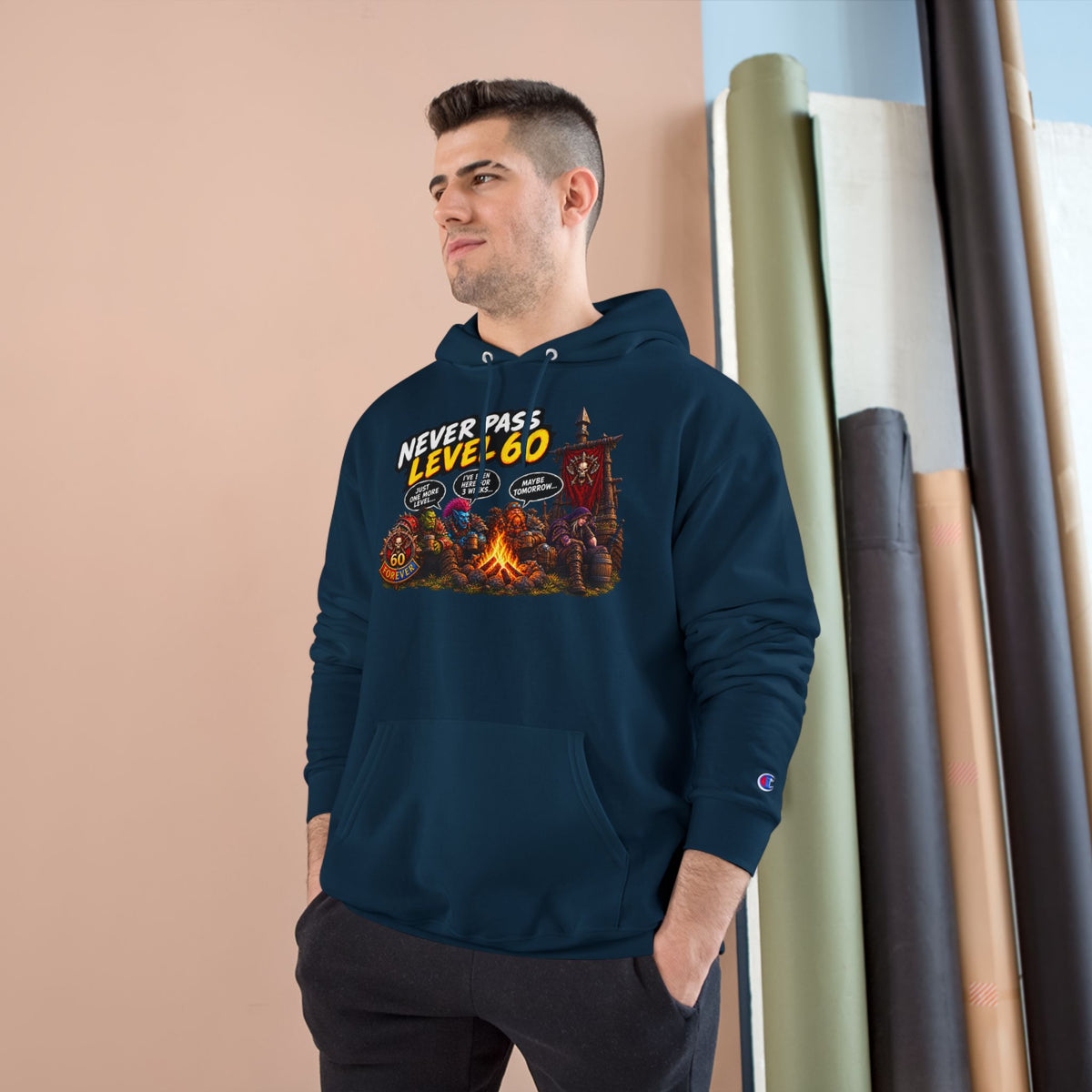 Never Pass Level 60  – Hoodie