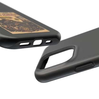 Phone Case — 'Social Life: Level 0 — Level 60 Achieved (Lion Banner)' Heavy-Duty Impact-Resistant Phone Case