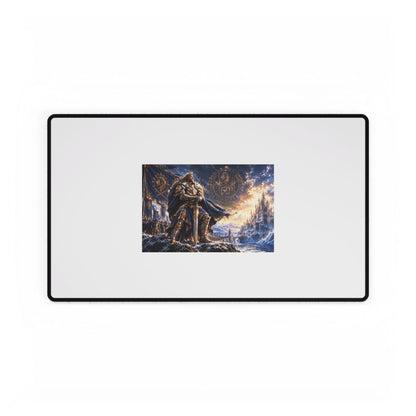 Viking Warrior Desk Mat — Nordic Saga Gaming Mouse Pad