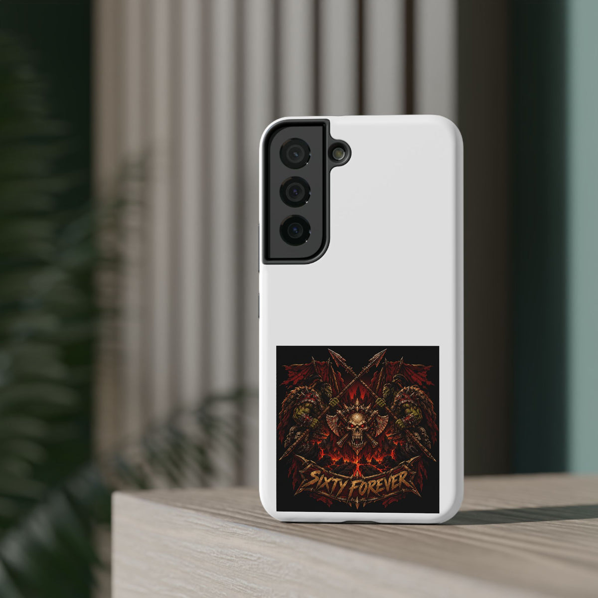 Sixty Forever – Skull & Axes – Phone Case
