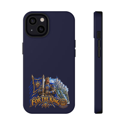 Phone Case — 'For The King' Banner Heavy-Duty Impact-Resistant Phone Case