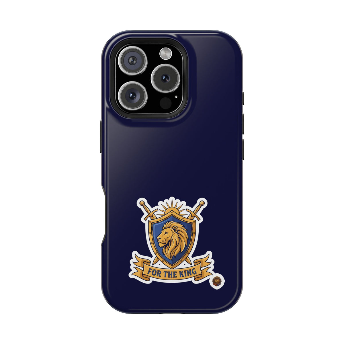 Phone Case — 'For The King Crest' Heavy-Duty Impact-Resistant Phone Case
