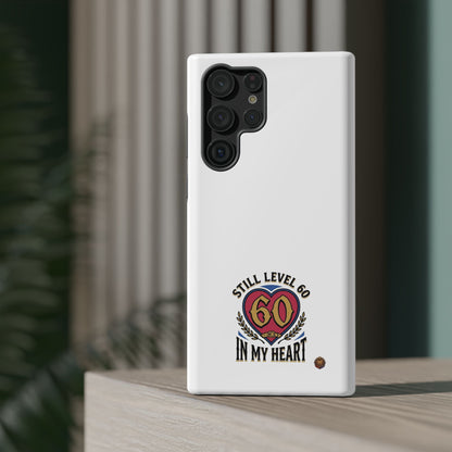 Phone Case — 'Still Level 60 In My Heart' Heavy-Duty Impact-Resistant Phone Case