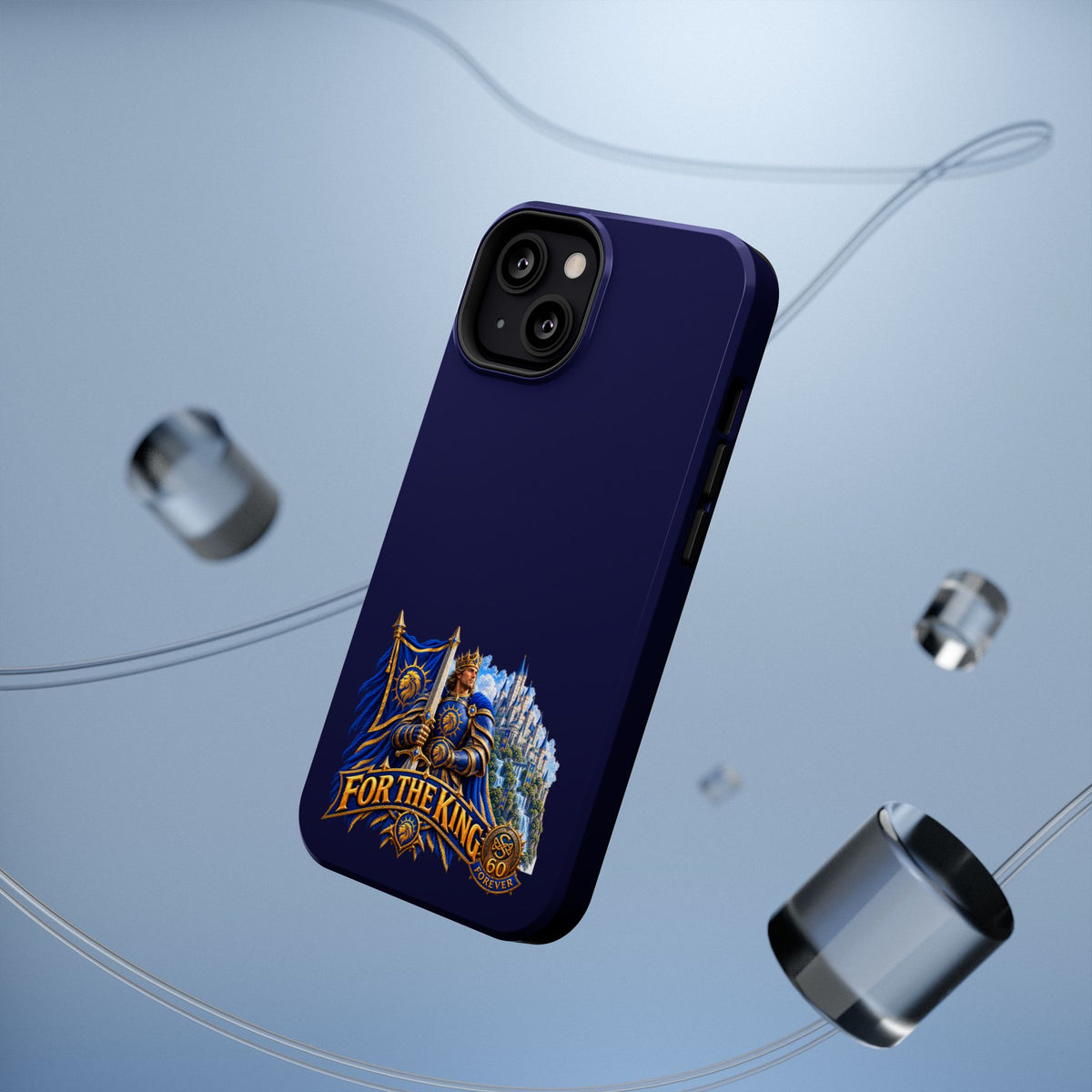 Phone Case — 'For The King' Banner Heavy-Duty Impact-Resistant Phone Case
