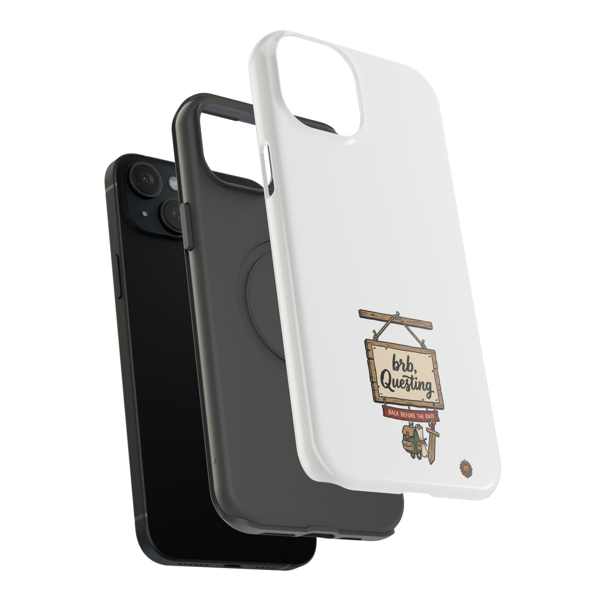 brb, Questing – Phone Case
