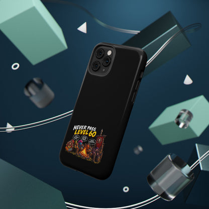 Phone Case — 'Never Pass Level 60' Heavy-Duty Impact-Resistant Phone Case