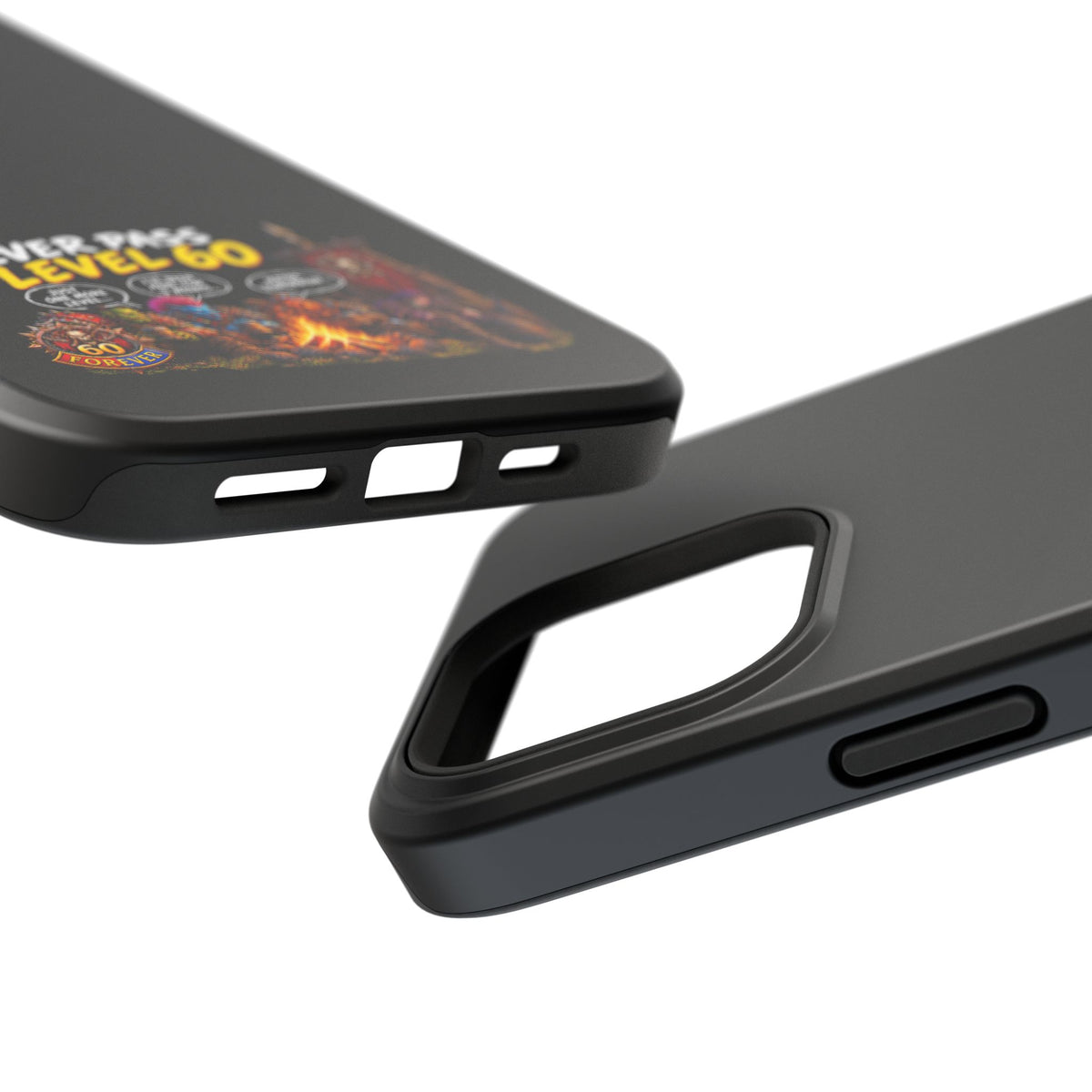 Phone Case — 'Never Pass Level 60' Heavy-Duty Impact-Resistant Phone Case