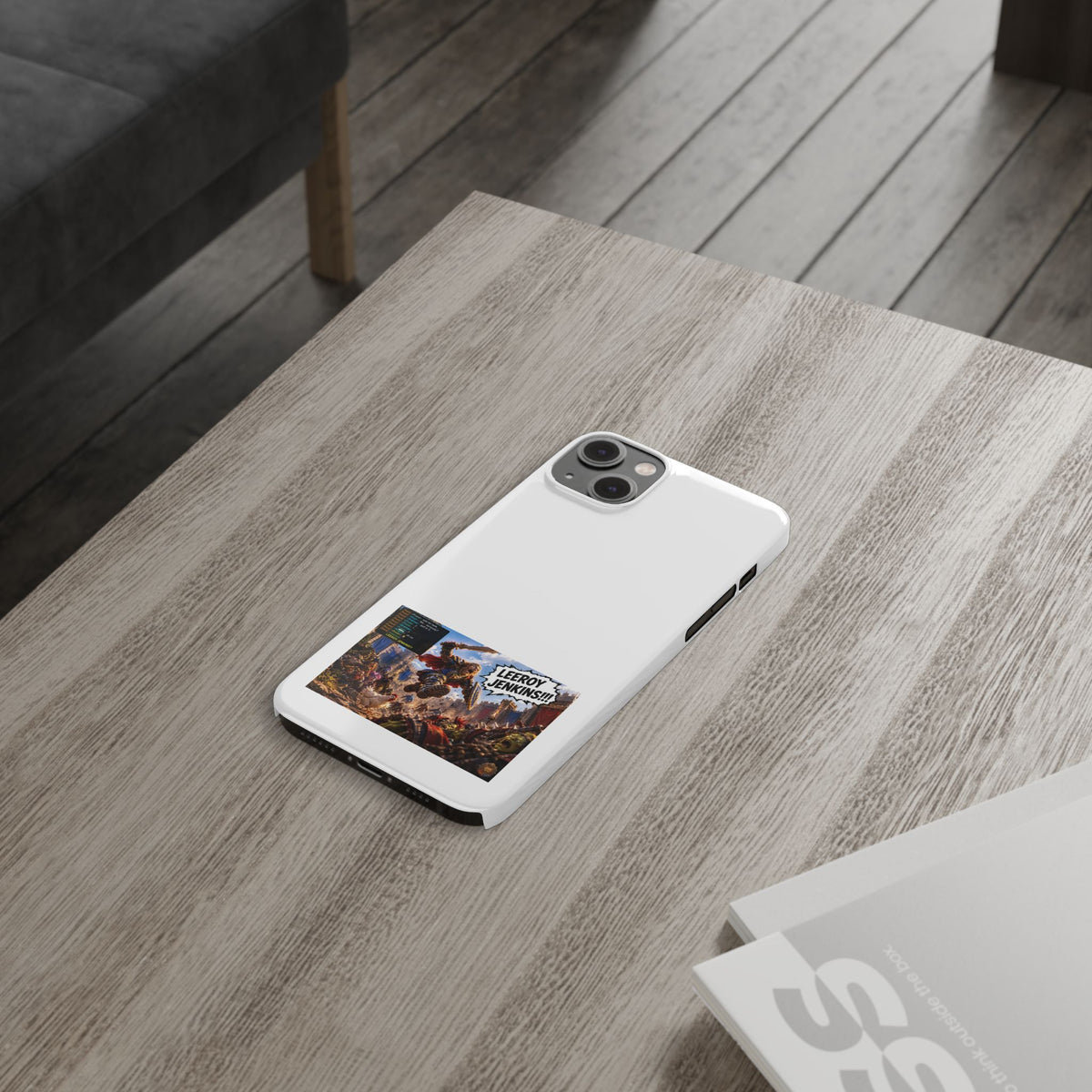 Slim Phone Case — 'Leeroy Jenkins!' Gaming Meme Design