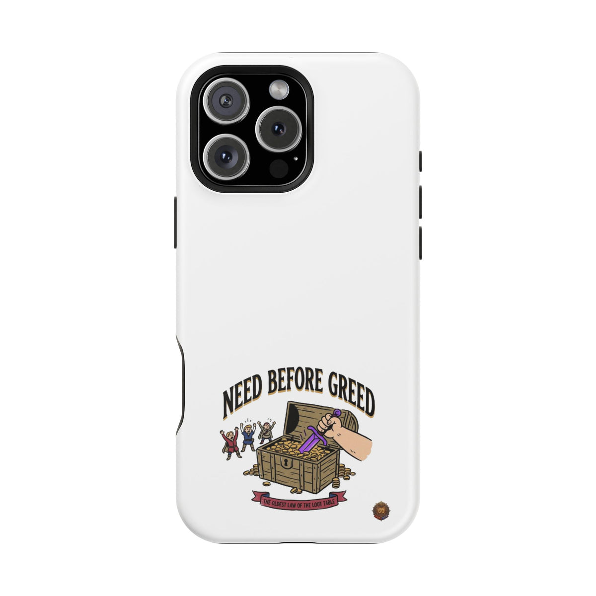 Phone Case — 'Need Before Greed' Heavy-Duty Impact-Resistant Phone Case