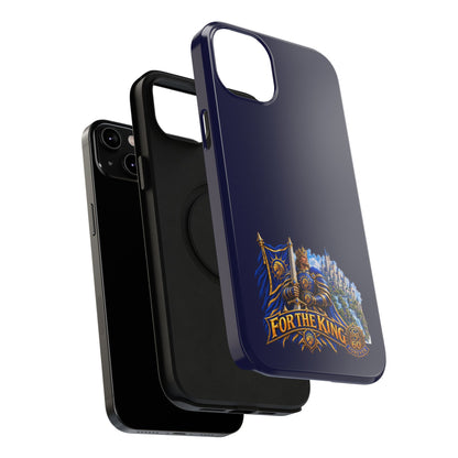 Phone Case — 'For The King' Banner Heavy-Duty Impact-Resistant Phone Case