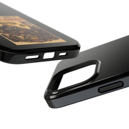 Phone Case — 'Social Life: Level 0 — Level 60 Achieved (Lion Banner)' Heavy-Duty Impact-Resistant Phone Case