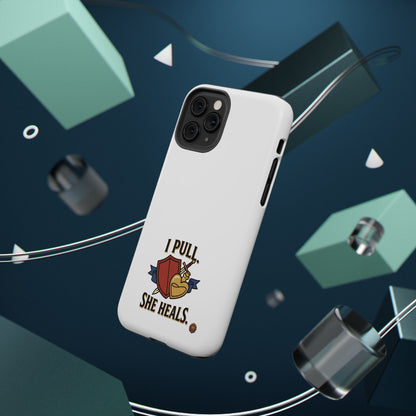 Phone Case — 'I Pull. She Heals.' Heavy-Duty Impact-Resistant Phone Case