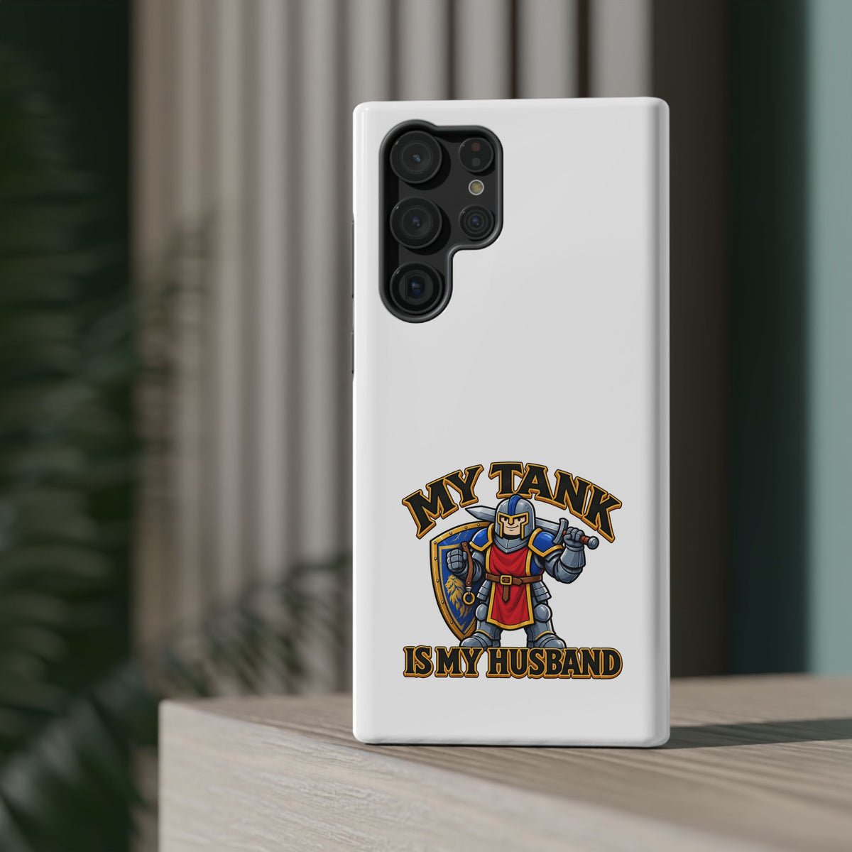 Phone Case — 'My Tank Is My Husband' Heavy-Duty Impact-Resistant Phone Case