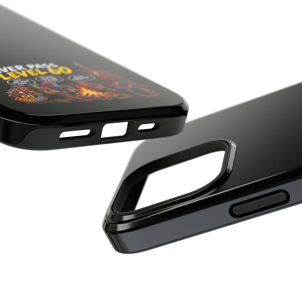 Phone Case — 'Never Pass Level 60' Heavy-Duty Impact-Resistant Phone Case