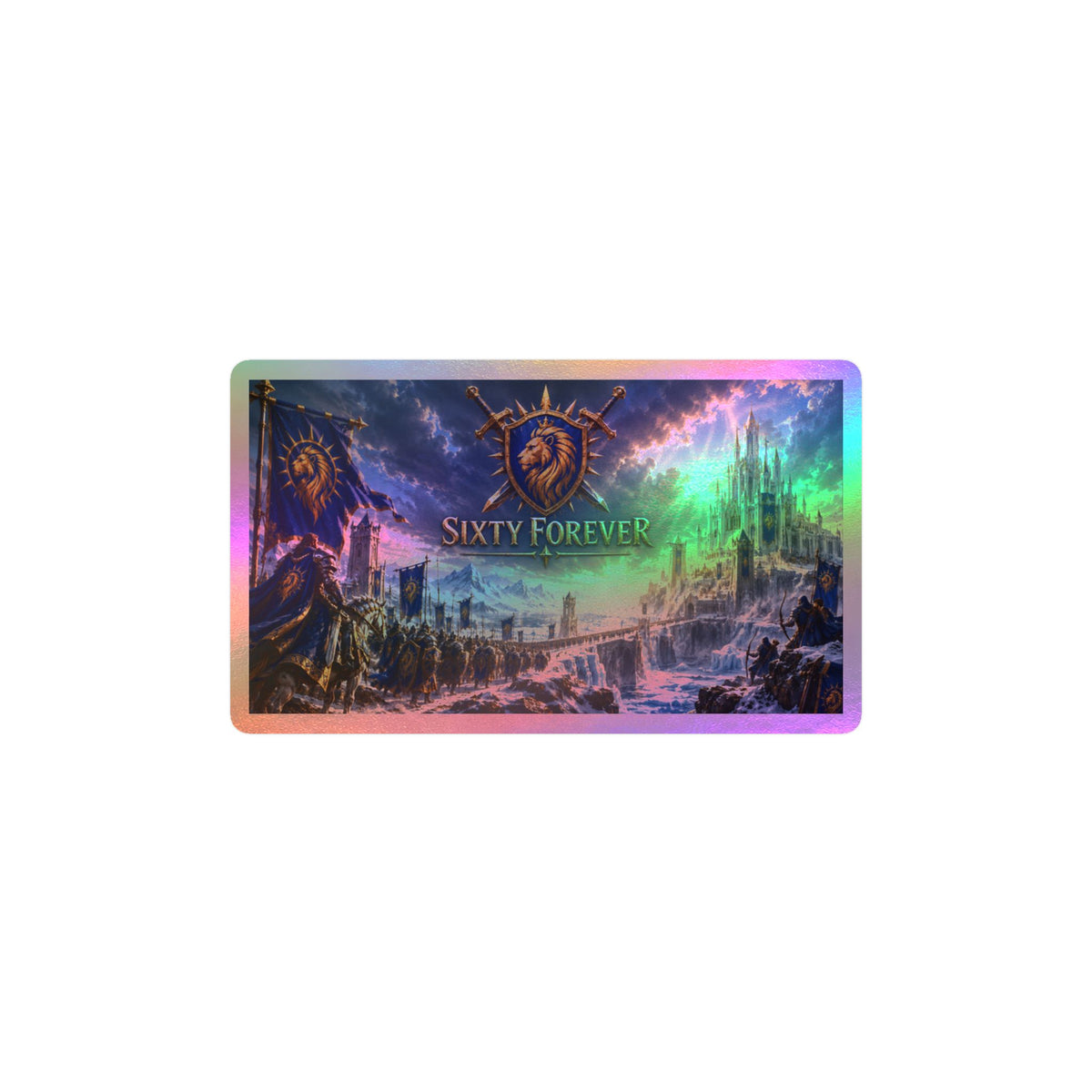 Sixty Forever – Lion Shield – Sticker