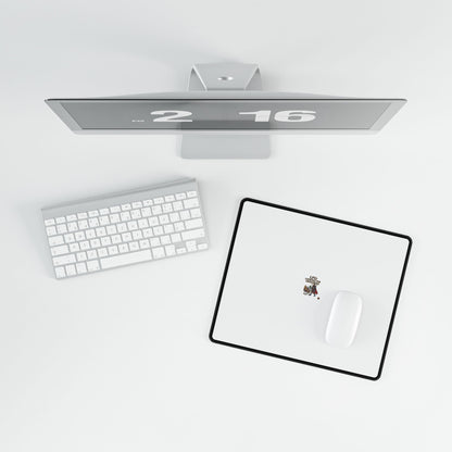 Gaming Desk Mat — 'Rest Before Check' Cute Coffee Cat Extended Mouse Pad