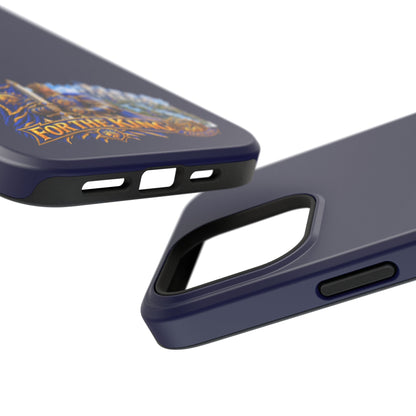 Phone Case — 'For The King' Banner Heavy-Duty Impact-Resistant Phone Case