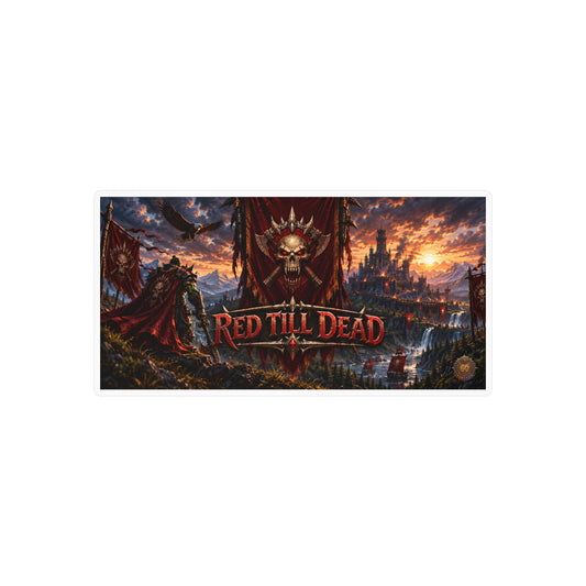 Red Till Dead – Banner Art – Poster Decal