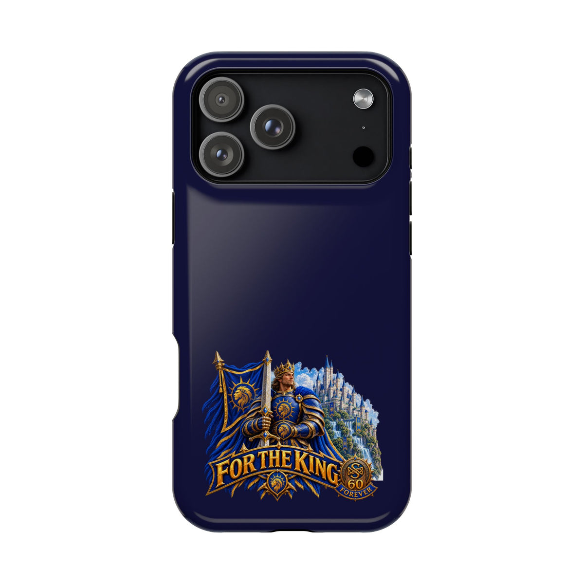 Phone Case — 'For The King' Banner Heavy-Duty Impact-Resistant Phone Case