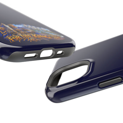 Phone Case — 'For The King' Banner Heavy-Duty Impact-Resistant Phone Case