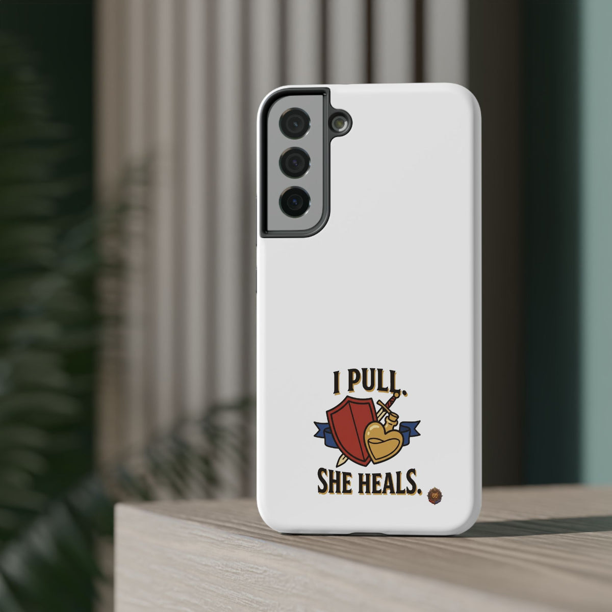Phone Case — 'I Pull. She Heals.' Heavy-Duty Impact-Resistant Phone Case
