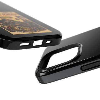 Phone Case — 'Social Life: Level 0 — Level 60 Achieved (Lion Banner)' Heavy-Duty Impact-Resistant Phone Case