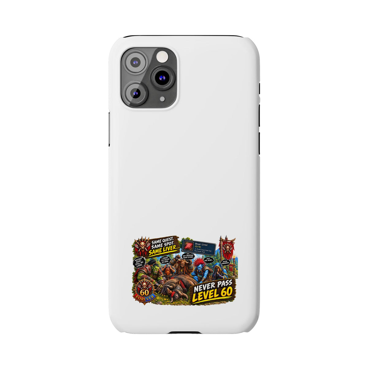 Level 60 Gamer Collage Slim Phone Case
