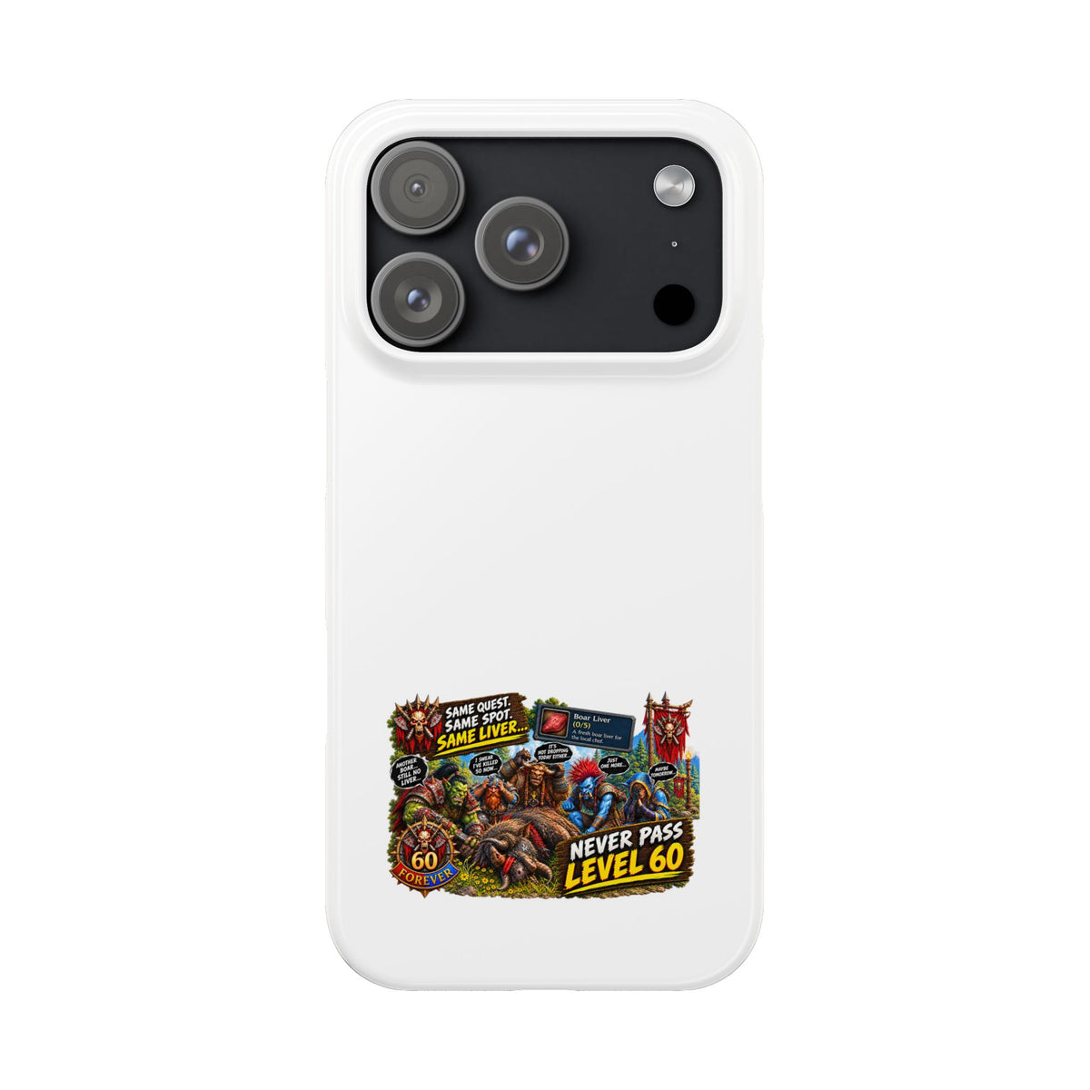 Level 60 Gamer Collage Slim Phone Case