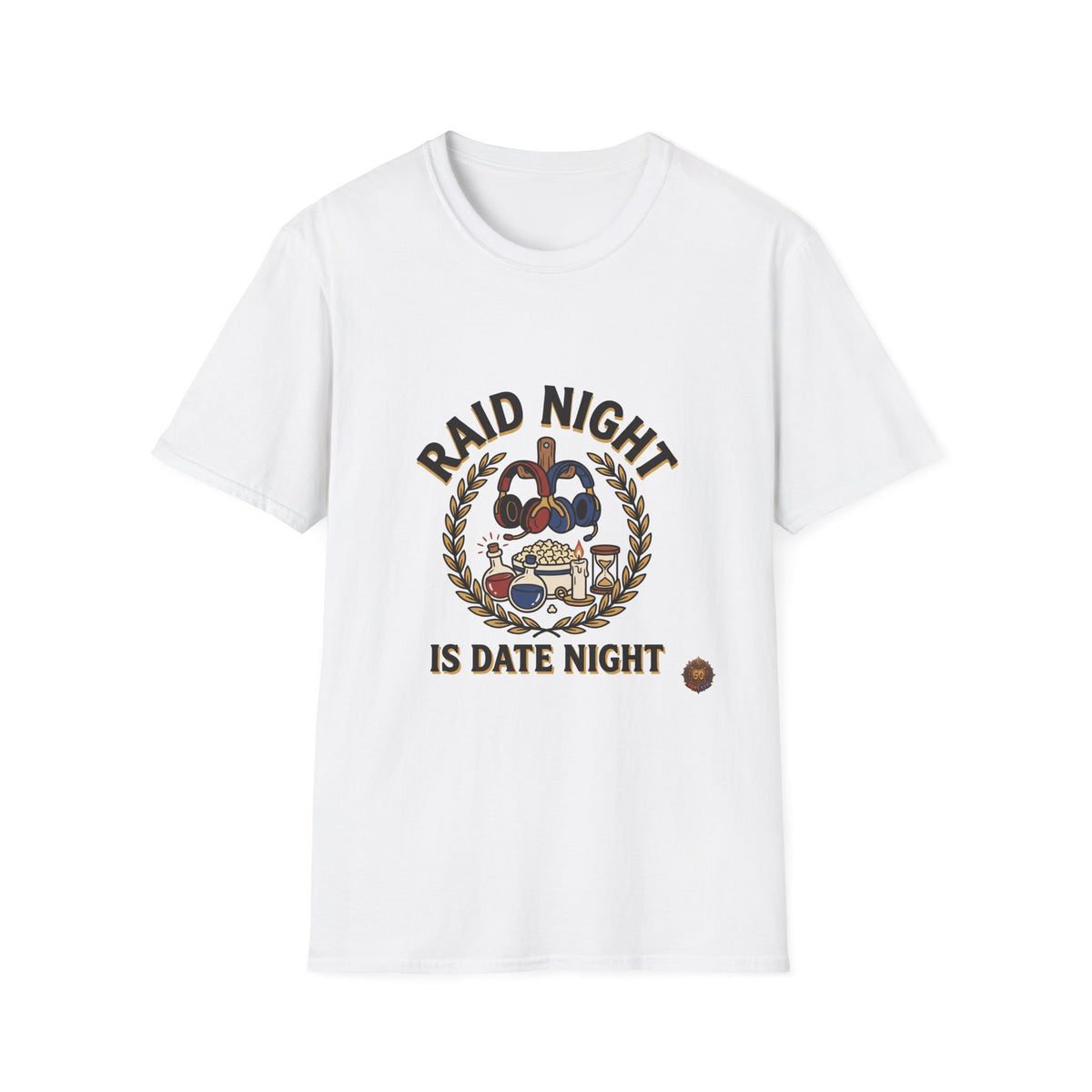 T-Shirt — "Raid Night is Date Night" Retro Gaming Tee