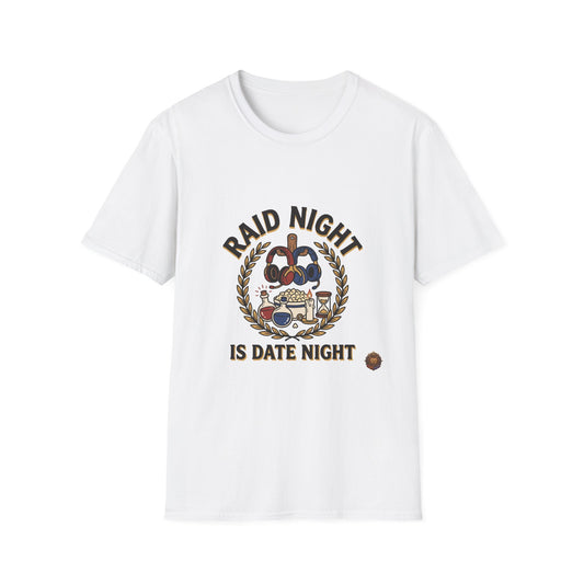 T-Shirt — "Raid Night is Date Night" Retro Gaming Tee