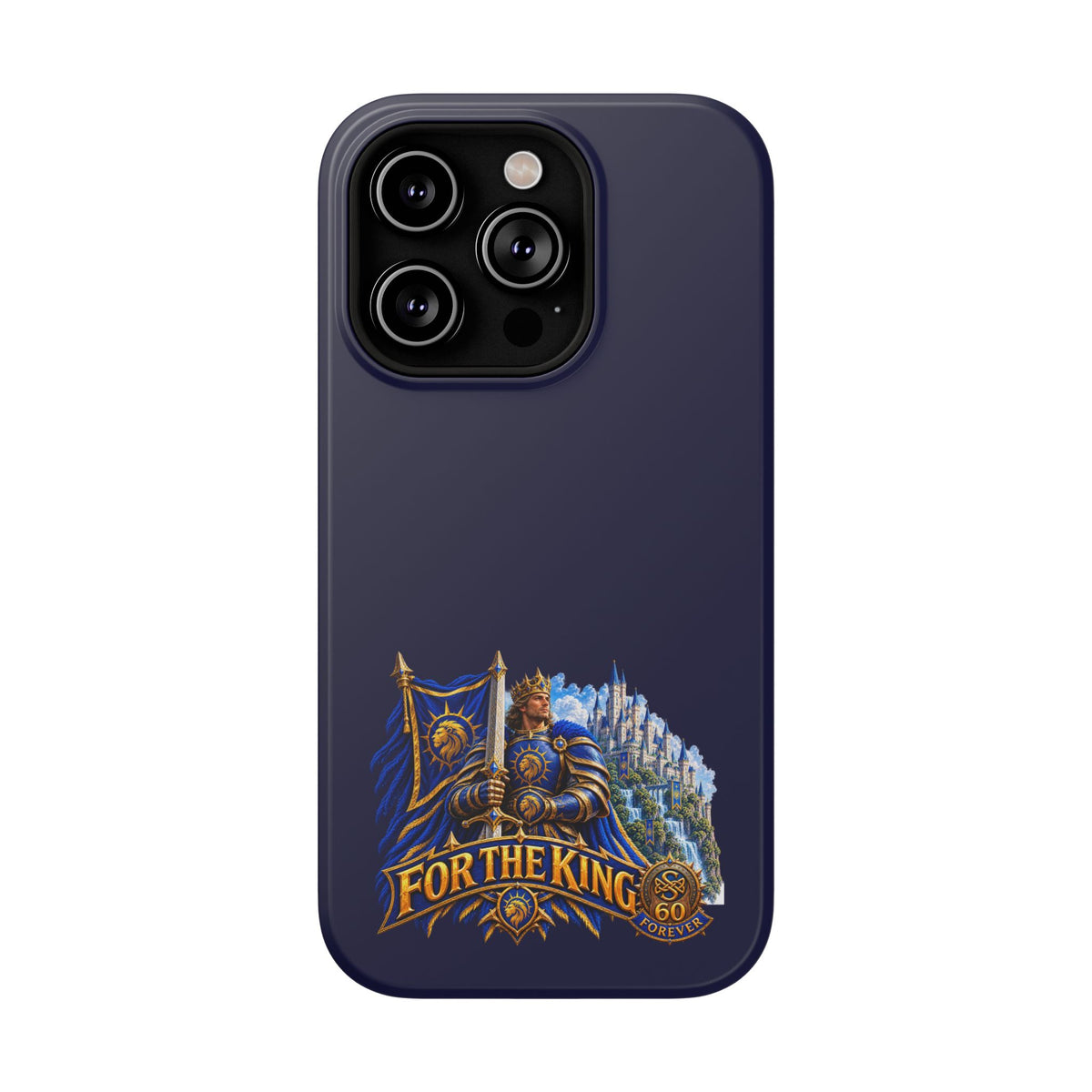Phone Case — 'For The King' Banner Heavy-Duty Impact-Resistant Phone Case