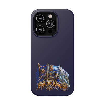 Phone Case — 'For The King' Banner Heavy-Duty Impact-Resistant Phone Case